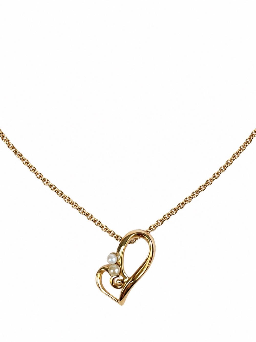 Ginvenchy Heart Pearl Pendant Necklace